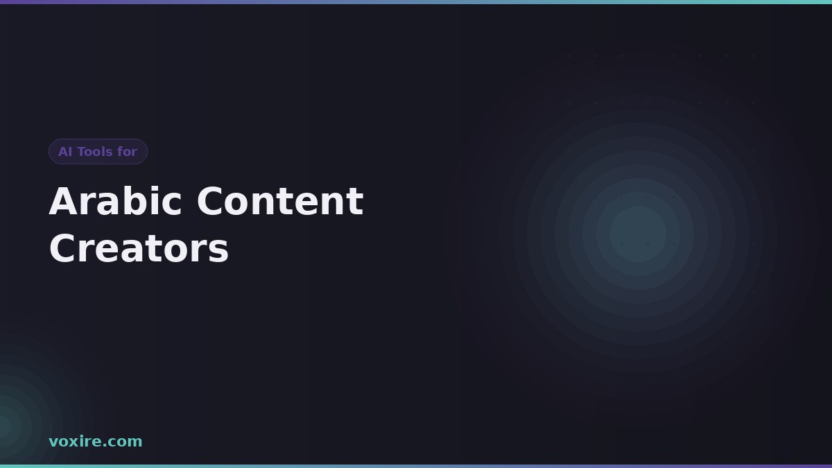 The Best AI Tools for Arabic Content Creators and Marketers in 2026