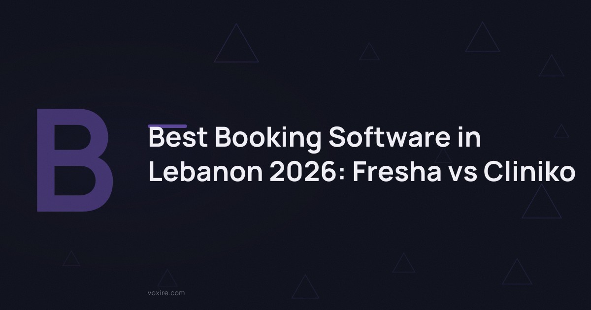 Best Booking Software in Lebanon 2026: Fresha vs Cliniko