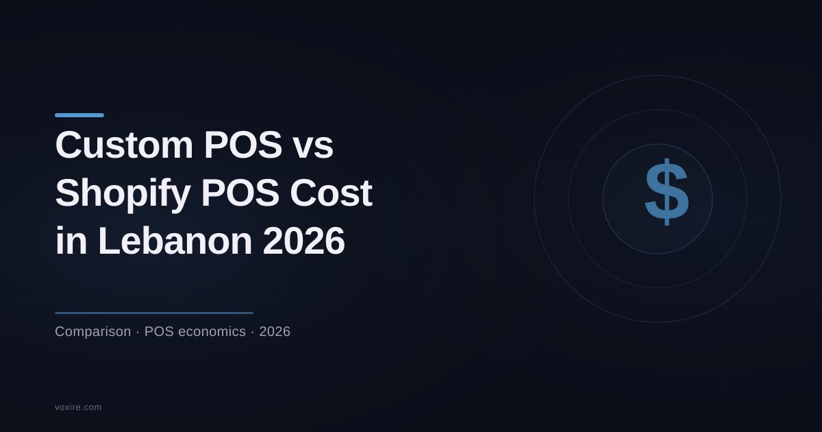 Custom POS vs Shopify POS Cost in Lebanon 2026
