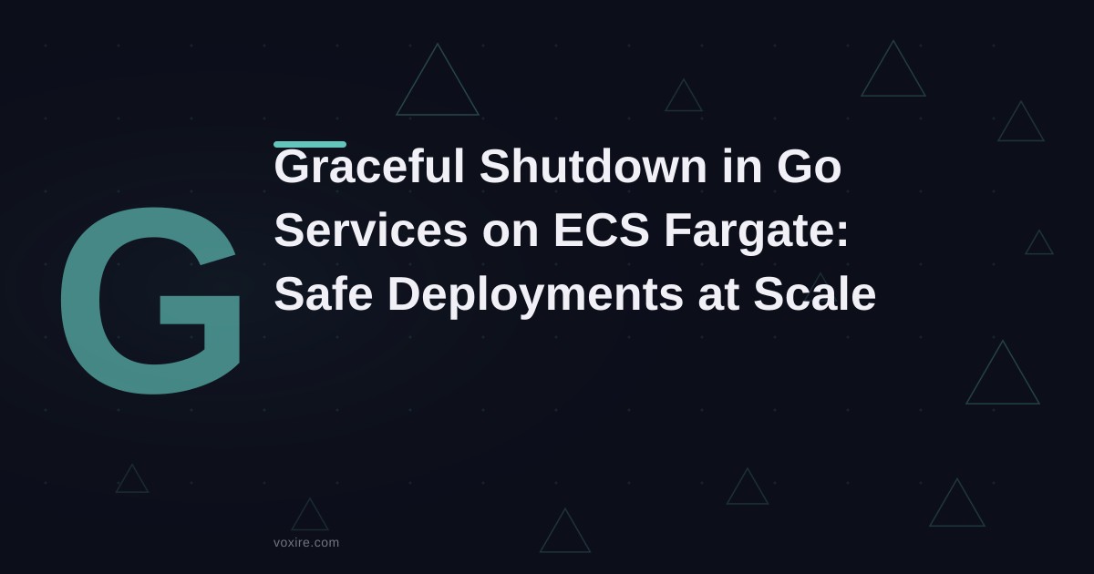 Graceful Shutdown in Go Services on ECS: How to Stop Safely Without Dropping Requests