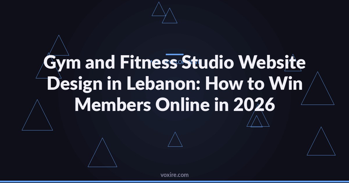 Gym and Fitness Studio Website Design in Lebanon: How to Win Members Online in 2026