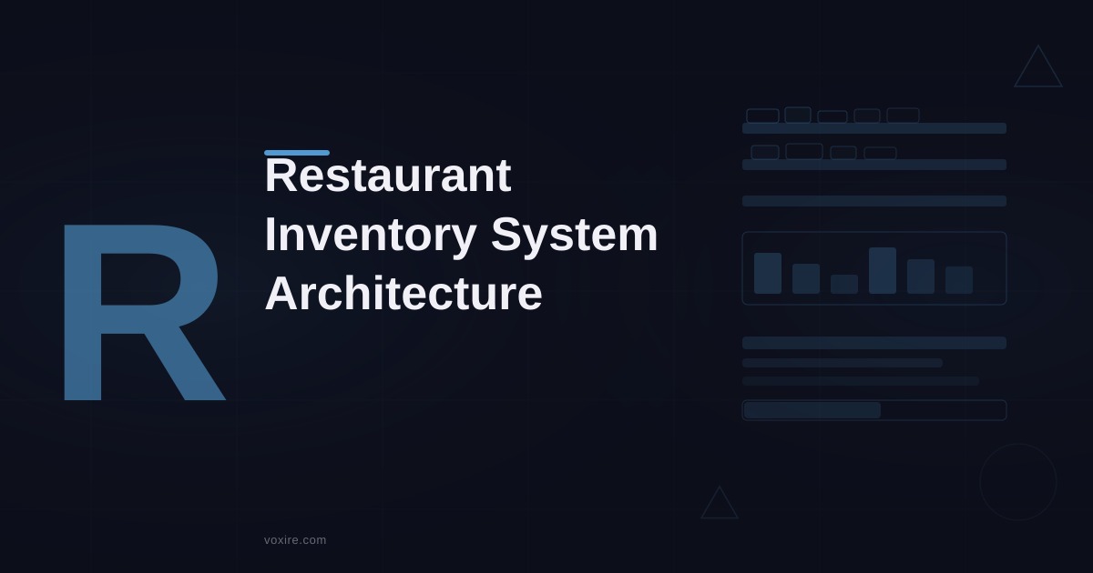 Building a Restaurant Inventory System That Actually Works in Production